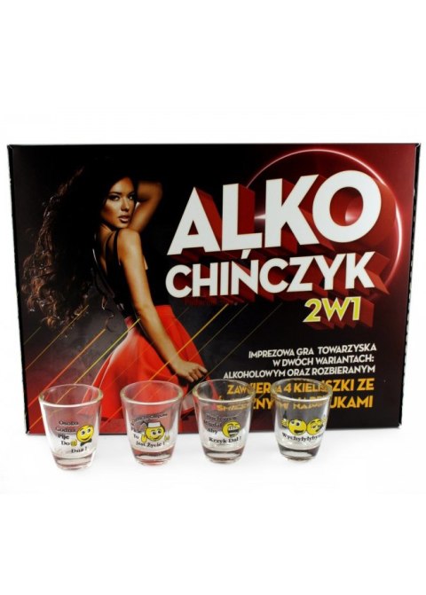 Alko Chińczyk 2 gra imprezowa alkoholowa kieliszki PropaGanda Alko Chińczyk 2 gra imprezowa alkoholowa kieliszki PropaGanda