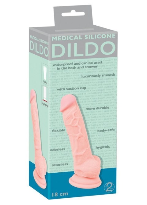 Dildo realistyczne penis prawdziwy naturalny 18 cm You2Toys