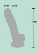 Dildo realistyczne penis prawdziwy naturalny 18 cm You2Toys