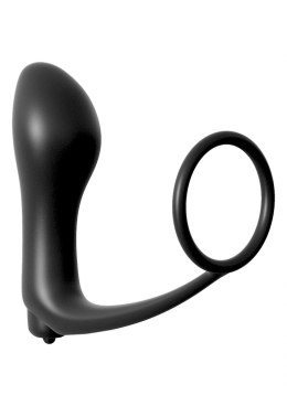 Plug-ASS GASM COCKRING PLUG BLACK