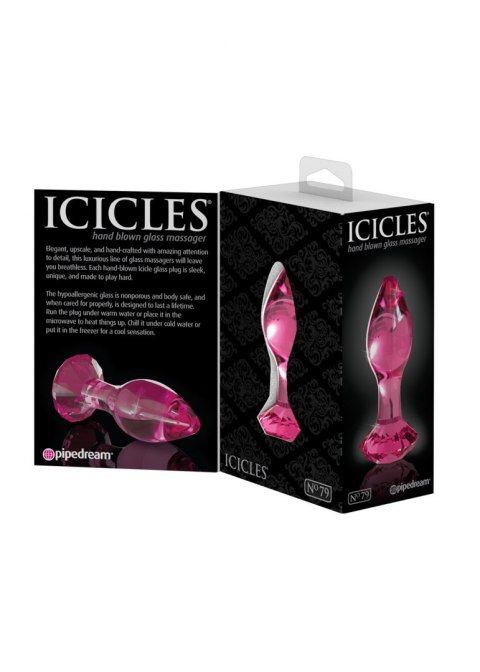 Szklany korek analny plug sex zatyczka erotyka 9cm Icicles Szklany korek analny plug sex zatyczka erotyka 9cm Icicles