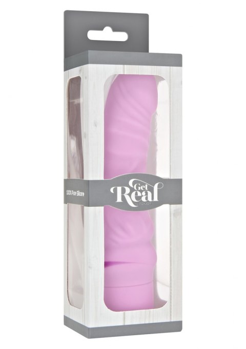 Wibrator naturalny zakrzywiony do punktu G różowy 17 cm Wibrator naturalny zakrzywiony do punktu G różowy 17 cm