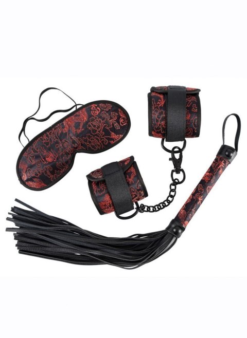 Zestaw BDSM akcesoria pejcz bicz opaska kajdanki Bad Kitty Zestaw BDSM akcesoria pejcz bicz opaska kajdanki Bad Kitty