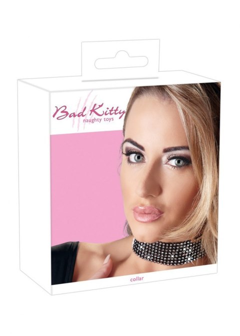 Obroża choker kryształki ozdobny regulowany bdsm Bad Kitty Obroża choker kryształki ozdobny regulowany bdsm Bad Kitty
