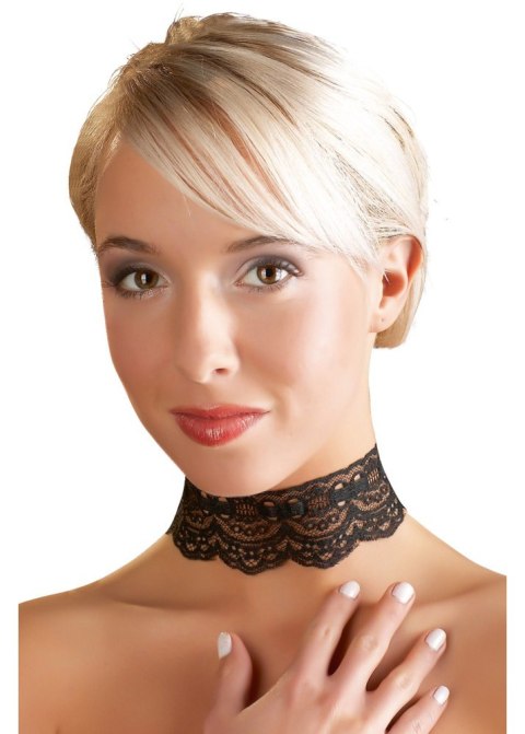 Obroża koronkowa dla kobiet naszyjnik regulowany Cottelli ACCESSOIRES Obroża koronkowa dla kobiet naszyjnik regulowany Cottelli ACCESSOIRES