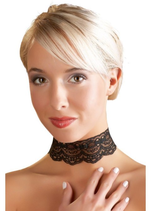 Obroża koronkowa dla kobiet naszyjnik regulowany Cottelli ACCESSOIRES Obroża koronkowa dla kobiet naszyjnik regulowany Cottelli ACCESSOIRES