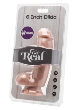 Realistyczne dildo z wibracjami duże jądra pilot 15 cm TOYJOY