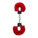 Kajdanki-Furry Handcuffs - Red Easytoys