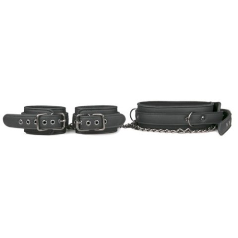 Kajdanki-Leather Collar With Anklecuff Easytoys Kajdanki-Leather Collar With Anklecuff Easytoys