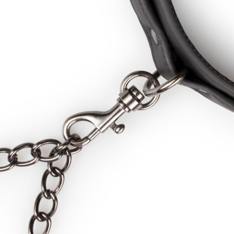 Kajdanki-Leather Collar With Anklecuff Easytoys Kajdanki-Leather Collar With Anklecuff Easytoys