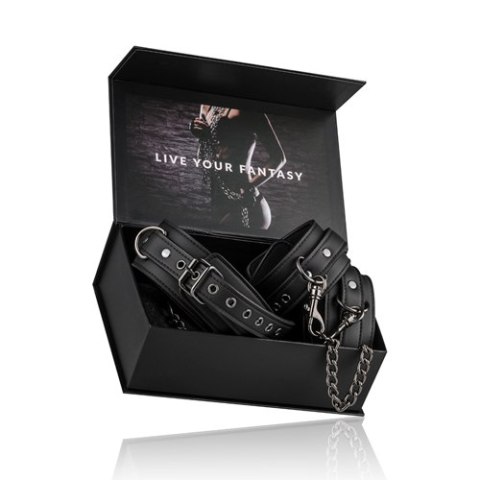 Kajdanki-Leather Collar With Anklecuff Easytoys Kajdanki-Leather Collar With Anklecuff Easytoys