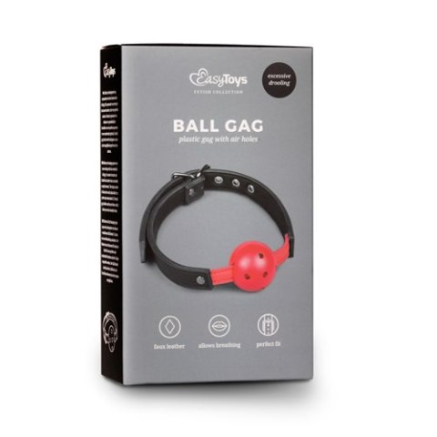 Knebel-Ball Gag With PVC Ball - Red Easytoys Knebel-Ball Gag With PVC Ball - Red Easytoys