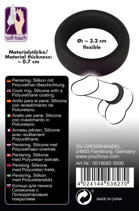 Pierścień silikonowy na penisa erekcyjny sex ring Black Velvets Pierścień silikonowy na penisa erekcyjny sex ring Black Velvets