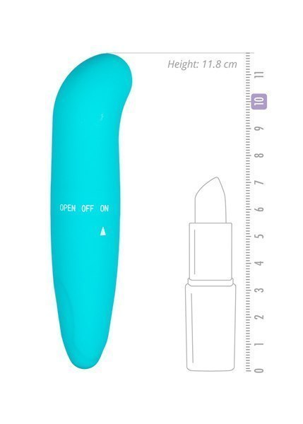 Wygięty zakrzywiony mini wibrator do punktu G 11cm Easytoys Wygięty zakrzywiony mini wibrator do punktu G 11cm Easytoys