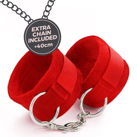 CRUSHIOUS ME LO COMO VELCRO HANDCUFFS SET + SATIN BLINDFOLD AND STRAWBERRY KISSABLE LUBRICANT CRUSHIOUS Crushious