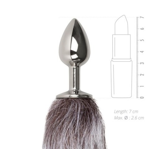 Korek analny metalowy z kitą ogonem lisa futrem Easytoys Korek analny metalowy z kitą ogonem lisa futrem Easytoys