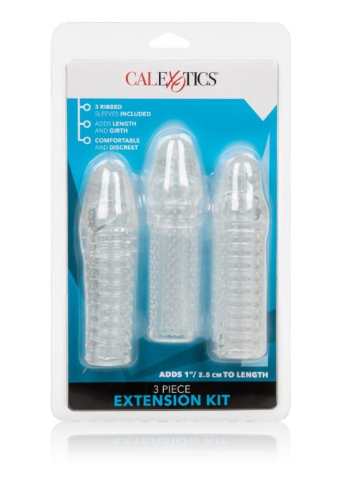 Zestaw 3 nakładek na penisa Stymulator-3 Piece Extension Kit CalExotics