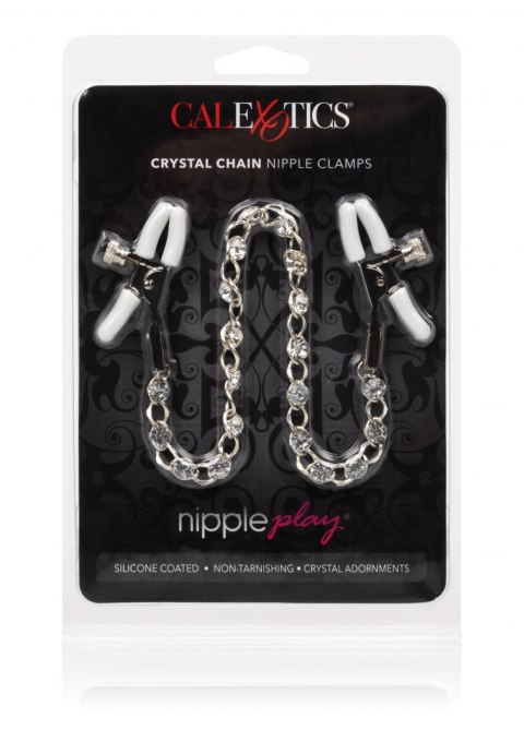 Stymulator-Crystal Chain Nipple Clamps CalExotics Stymulator-Crystal Chain Nipple Clamps CalExotics