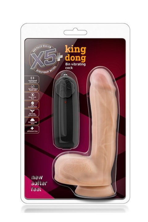 Wibrator-X5 PLUS KING DONG 8INCH VIBRATING COCK Blush Wibrator-X5 PLUS KING DONG 8INCH VIBRATING COCK Blush