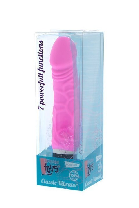 Wibrator realistyczny 7 wibracji silikon różowy baterie Dream Toys Wibrator realistyczny 7 wibracji silikon różowy baterie Dream Toys