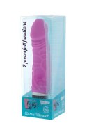 Wibrator realistyczny - penis z wibracjami silikon fiolet Dream Toys