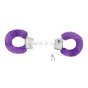 LOVE CUFFS FURRY HANDCUFFS CRUSHIOUS PURPLE Crushious