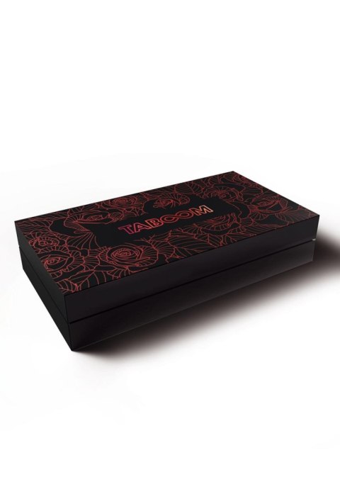 Wild Roses Ankle Cuffs Black Taboom