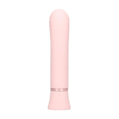 Mystique - Ribbed Rabbit Vibrator - Pink Loveline