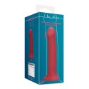 Non-Phallic Vibrating Dildo - Large - Raspberry Red Loveline