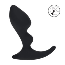 Double Ripple Silicone Prostate Massager - Black Levelz by Shots