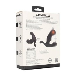 Heating and Vibrating Silicone Prostate Stimulator - Black Levelz