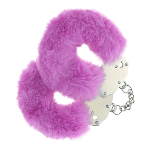 Kajdanki fioletowe Fluffy Handcuffs - Purple Ouch!
