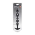 Multi Textured Silicone Flared Anal Probe - Black Levelz