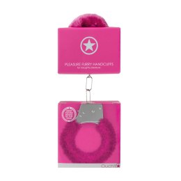 Pleasure Handcuffs Furry Pink Ouch!