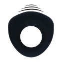 Sealed Liquid Silicone Vibrating Cockring - Black Levelz