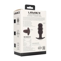 Tri Bulb Vibrating Silicone Anal Plug - Black Levelz