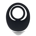 Vibrating Liquid Silicone Cock and Ball Ring - Black Levelz