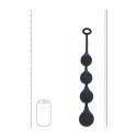 Waterdrop Silicone Anal Balls - L - 40mm - Black Levelz by Shots