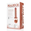 Vibrating and Rotating Regular Curved Cock - 8 / 20,5 cm - Tan RealRock