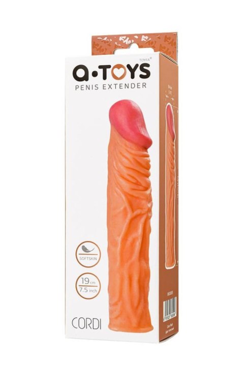 A-TOYS Penis Sleeve, Softskin Flesh 863005 A-Toys