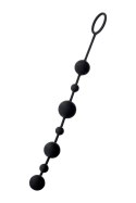 Anal beads Toyfa A-toys Coron, with balls, silicone, black, 35,9 cm A-Toys