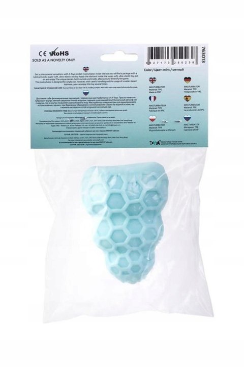 Masturbator TOYFA A-Toys, ass, blue color, 14 cm A-Toys