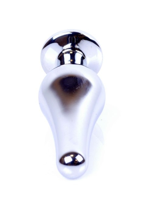 Korek analny - Jewellery Silver BUTT PLUG- Red MyLove Toys