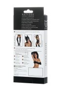 Glossy gloves SELINA - black M Glossy