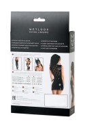 Wetlook black dress LULU - black L Glossy