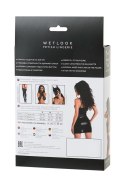 Wetlook black dress NAOMI - black S Glossy