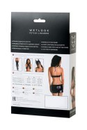 Wetlook shiny set BRIANNA - black S Glossy