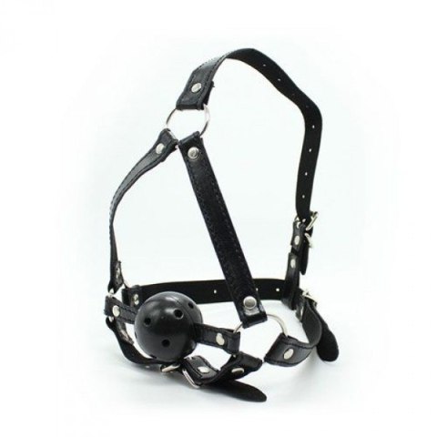 Knebel kulka uprząż na głowę skórzana BDSM bondage Toyz4lovers Knebel kulka uprząż na głowę skórzana BDSM bondage Toyz4lovers