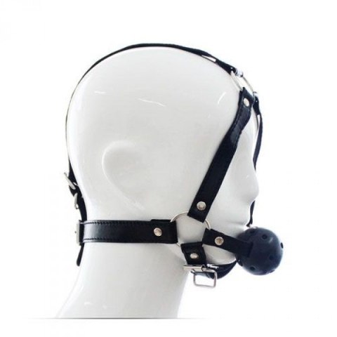Knebel kulka uprząż na głowę skórzana BDSM bondage Toyz4lovers Knebel kulka uprząż na głowę skórzana BDSM bondage Toyz4lovers