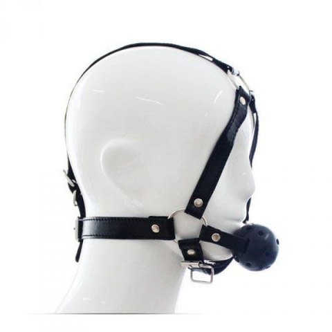 Knebel kulka uprząż na głowę skórzana BDSM bondage Toyz4lovers Knebel kulka uprząż na głowę skórzana BDSM bondage Toyz4lovers